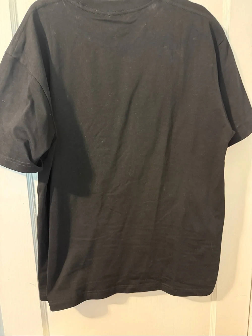 Gucci Black Short-Sleeve Logo Tee with Gray Graphic